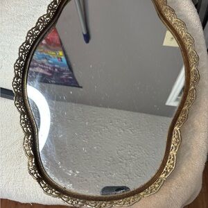 Vintage mirror vanity tray